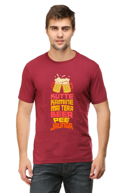 Kutte Kamine Mai Tera Beer Pee Jaunga T-Shirt