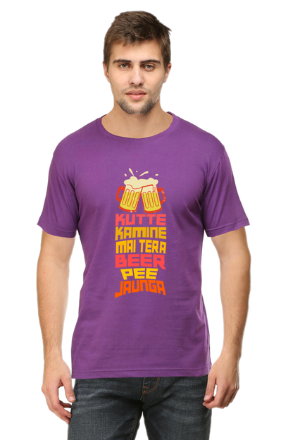 Kutte Kamine Mai Tera Beer Pee Jaunga T-Shirt