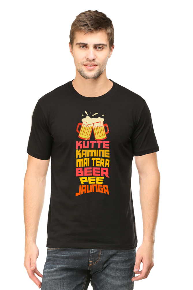 Kutte Kamine Mai Tera Beer Pee Jaunga T-Shirt