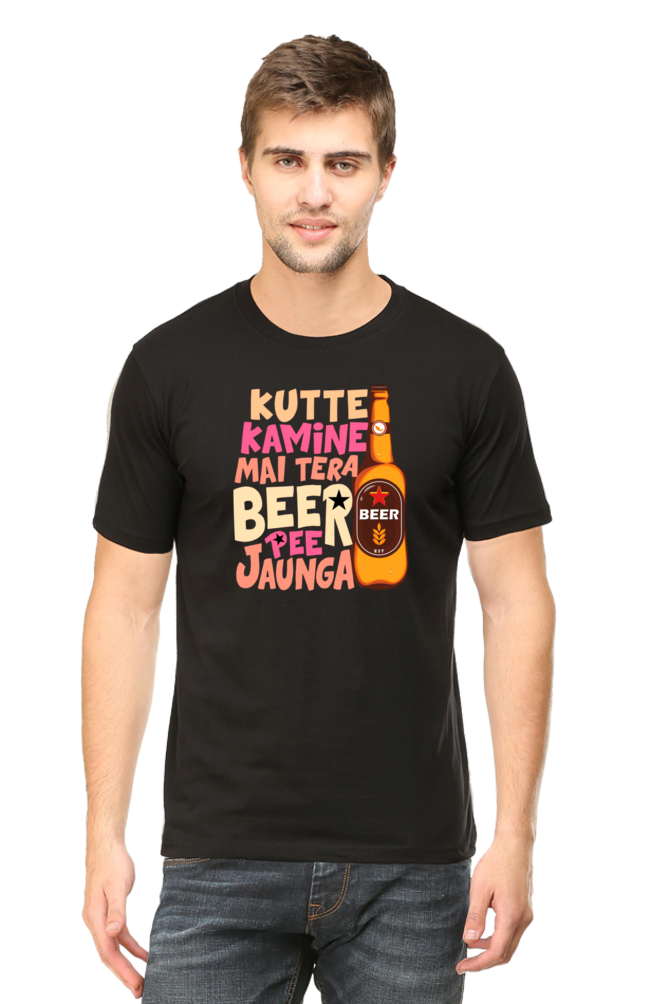 Kutte Kamine Mai Tera Beer Pee Jaunga T-Shirt