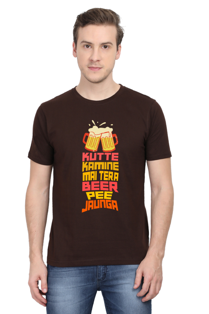 Kutte Kamine Mai Tera Beer Pee Jaunga T-Shirt