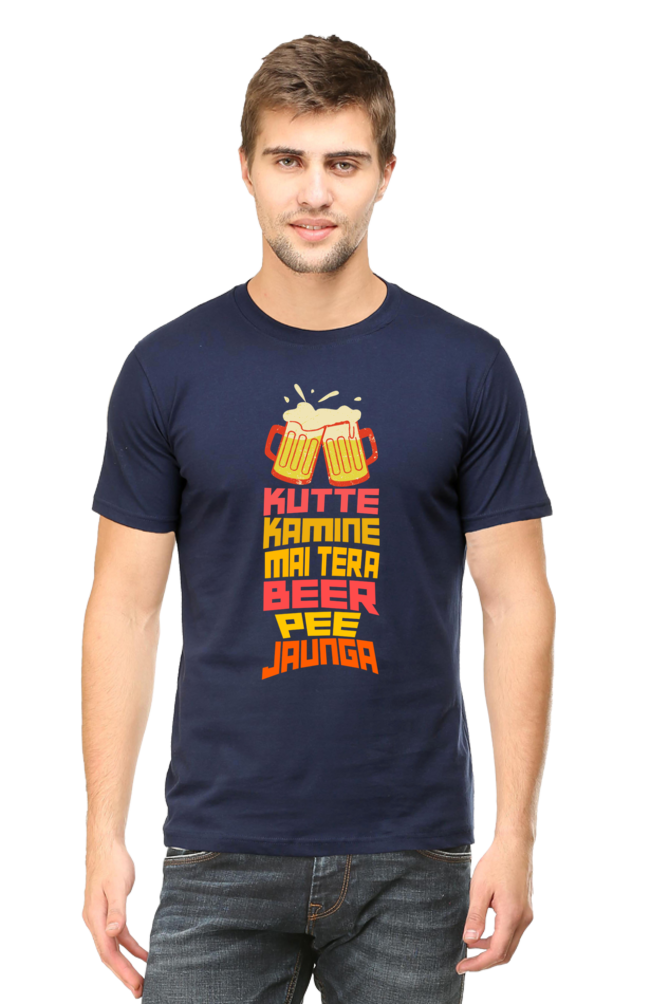 Kutte Kamine Mai Tera Beer Pee Jaunga T-Shirt