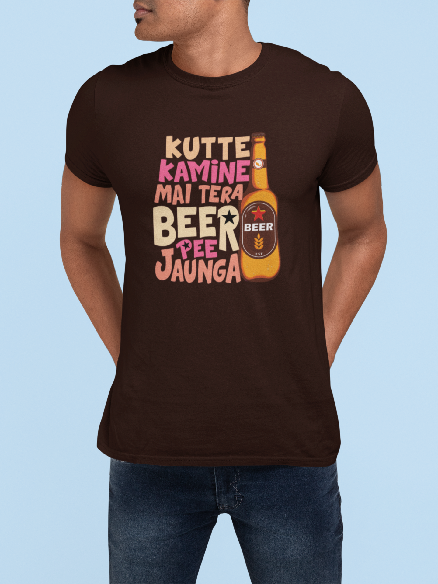 Kutte Kamine Mai Tera Beer Pee Jaunga T-Shirt