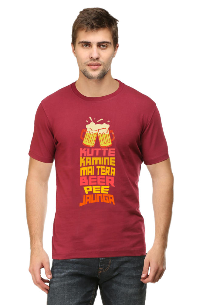 Kutte Kamine Mai Tera Beer Pee Jaunga T-Shirt