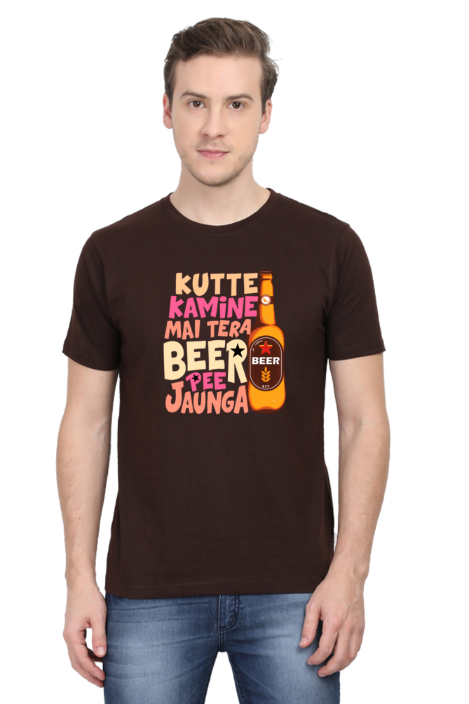 Kutte Kamine Mai Tera Beer Pee Jaunga T-Shirt