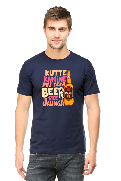 Kutte Kamine Mai Tera Beer Pee Jaunga T-Shirt