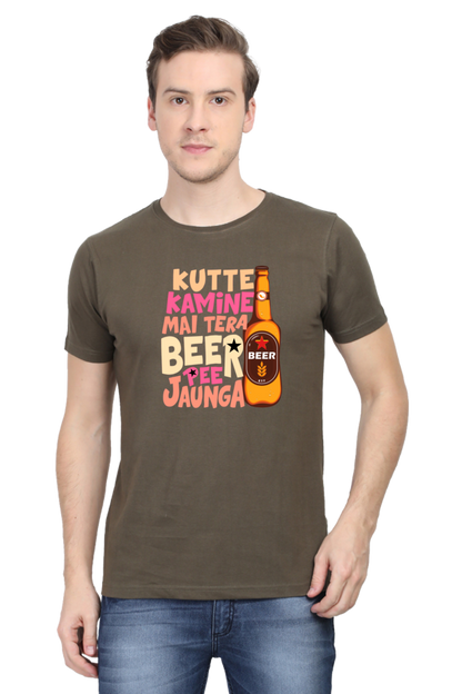 Kutte Kamine Mai Tera Beer Pee Jaunga T-Shirt